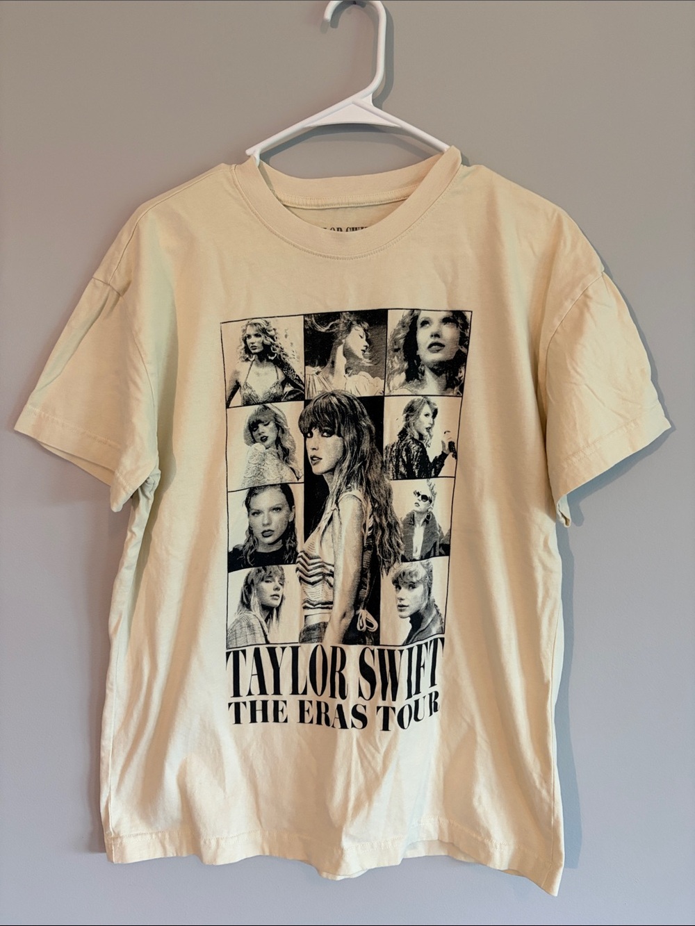 Medium Taylor Swift Cream Eras Tour Collage Tee